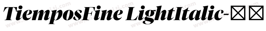TiemposFine LightItalic字体转换